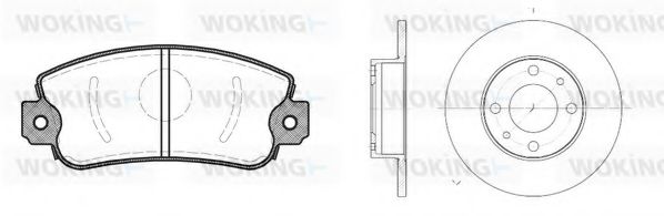 Set frana, frana disc