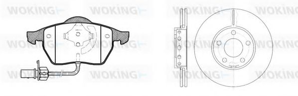 Set frana, frana disc