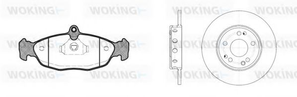 Set frana, frana disc