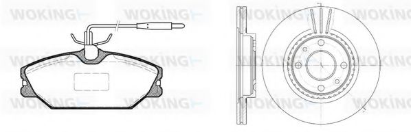 Set frana, frana disc