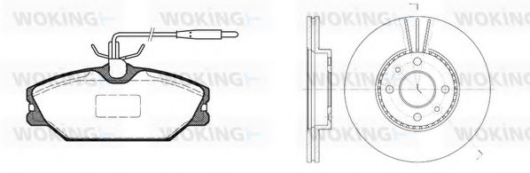 Set frana, frana disc