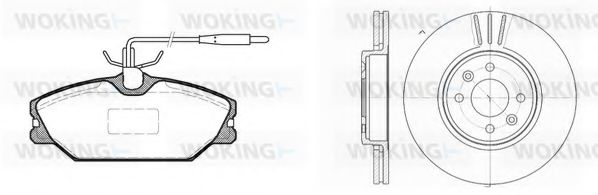 Set frana, frana disc