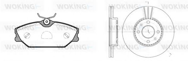 Set frana, frana disc