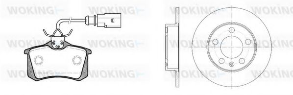 Set frana, frana disc