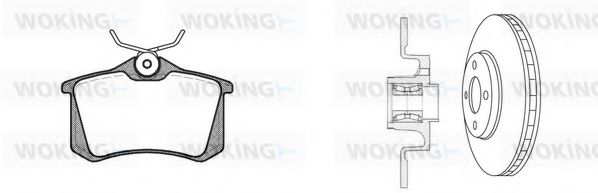 Set frana, frana disc