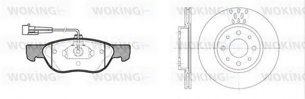 Set frana, frana disc