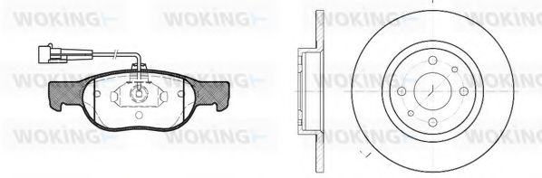 Set frana, frana disc