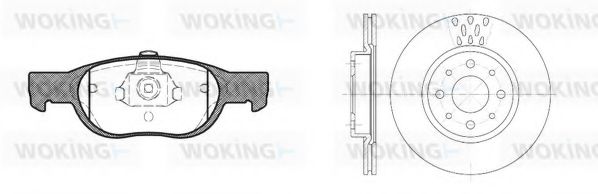 Set frana, frana disc
