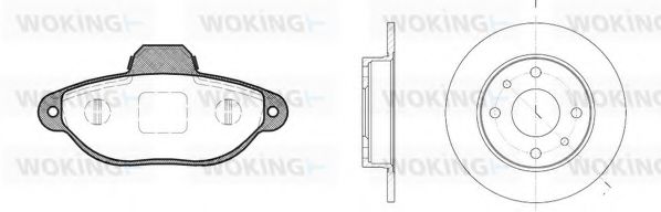 Set frana, frana disc
