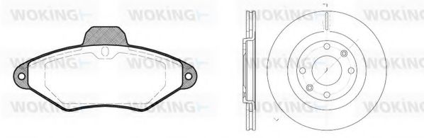 Set frana, frana disc