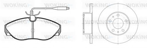 Set frana, frana disc