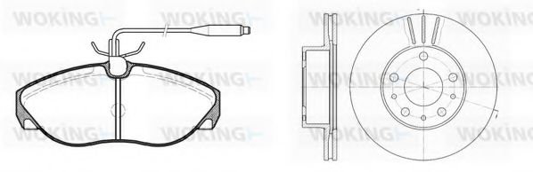 Set frana, frana disc