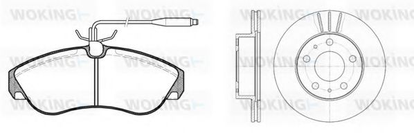 Set frana, frana disc