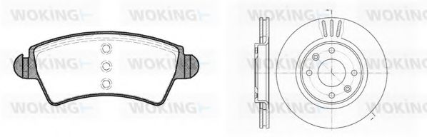Set frana, frana disc
