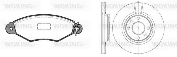 Set frana, frana disc