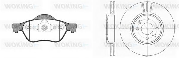 Set frana, frana disc