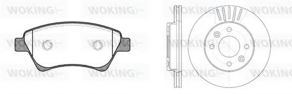 Set frana, frana disc