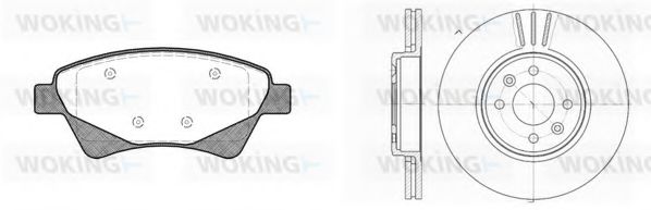 Set frana, frana disc