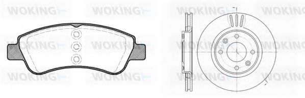 Set frana, frana disc