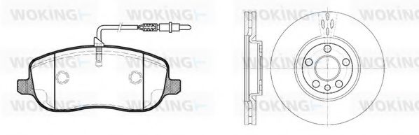 Set frana, frana disc