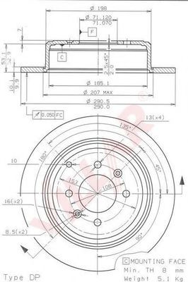 Disc frana