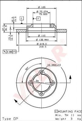 Disc frana