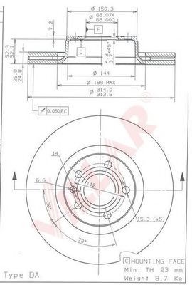 Disc frana