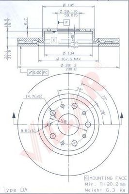 Disc frana