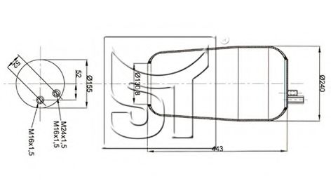 Burduf, suspensie pneumatica
