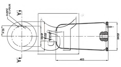 Burduf, suspensie pneumatica