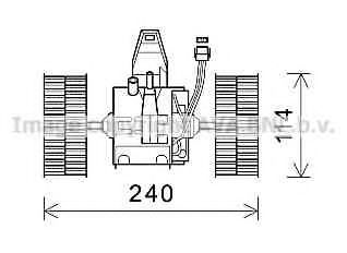 Electromotor, ventilatie interioara