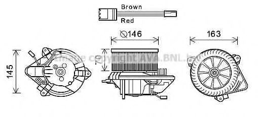 Electromotor, ventilatie interioara