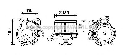 Electromotor, ventilatie interioara