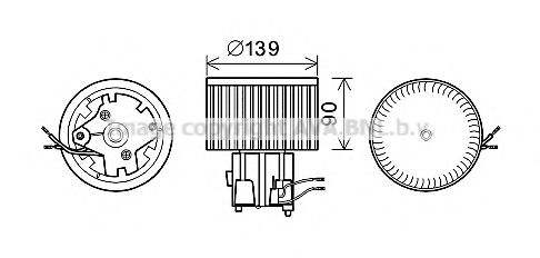 Electromotor, ventilatie interioara
