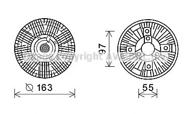 Cupla, ventilator radiator