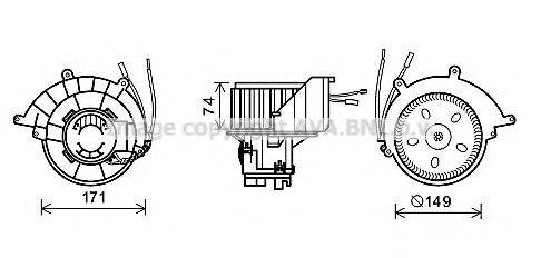 Electromotor, ventilatie interioara