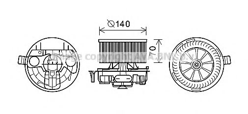 Electromotor, ventilatie interioara