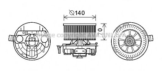 Electromotor, ventilatie interioara