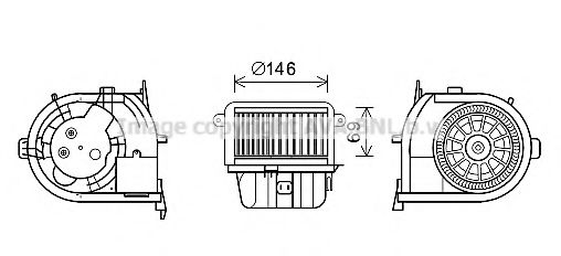 Electromotor, ventilatie interioara