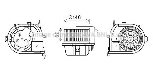 Electromotor, ventilatie interioara