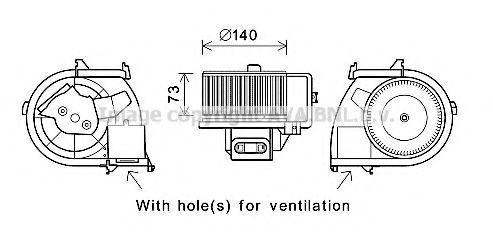 Electromotor, ventilatie interioara