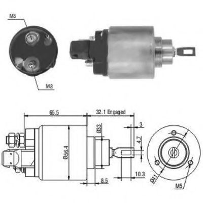 Solenoid, electromotor
