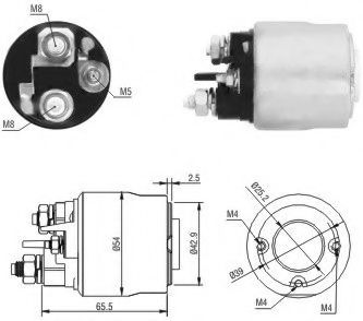 Solenoid, electromotor