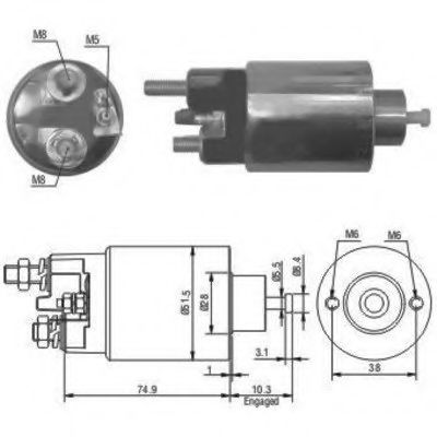 Solenoid, electromotor