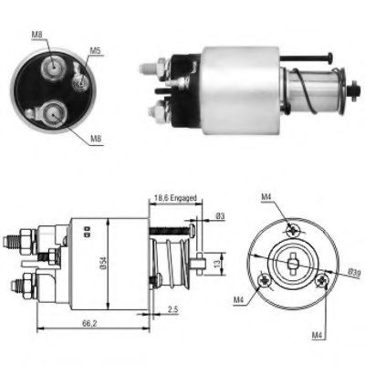 Solenoid, electromotor
