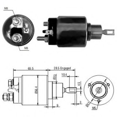 Solenoid, electromotor