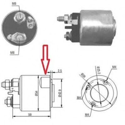 Solenoid, electromotor