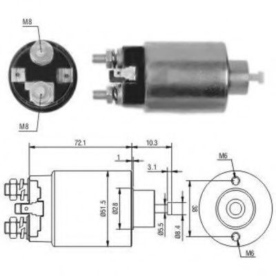 Solenoid, electromotor