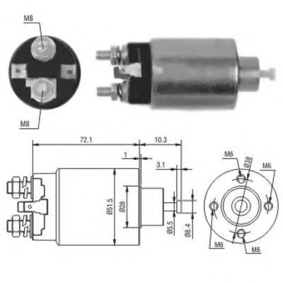 Solenoid, electromotor