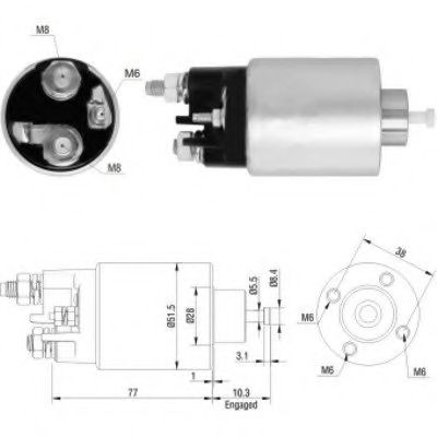 Solenoid, electromotor